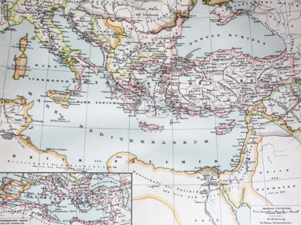 a historical map of the Byzantine Empire in the year 1000