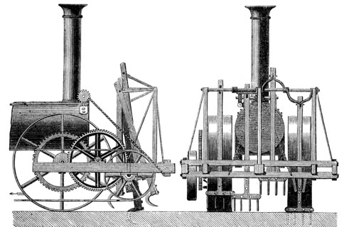 Steam-powered Cultivator