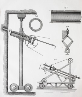 a drilling machine for stone  /  eine Bohrmaschine für Stein