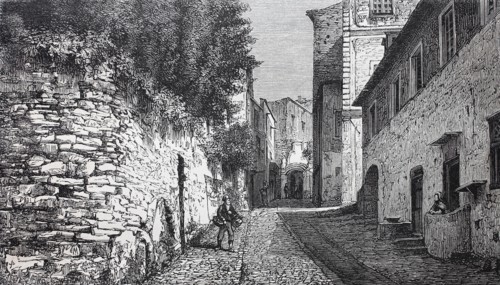 Straße in Bordighera