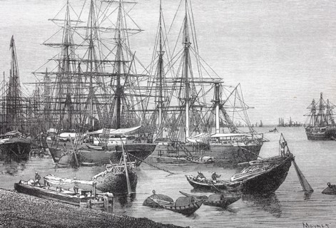 Der Hafen von Kalkutta