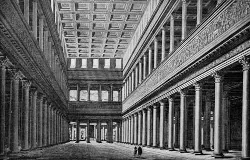The Basilica Ulpia is a basilica built in Roman times in the Italian capital Rome. It is only preserved in remains