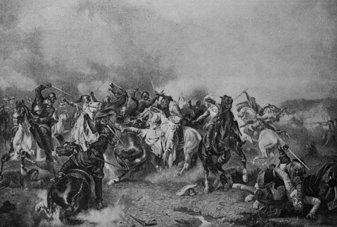Gustav Adolf's death at the Battle of Lützen