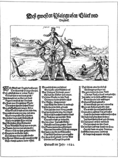Mock sheet from 1621 on Friedrich von der Pfalz