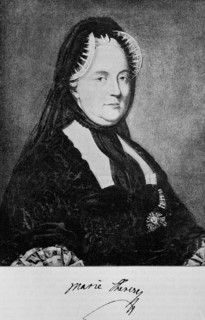 Empress Maria Theresa in widow costume 1765