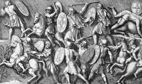 Battle between Romans and Marcomanni