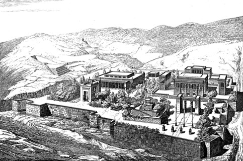 General view of the palace of Persepolis