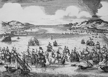 Naval battle between the Dutch