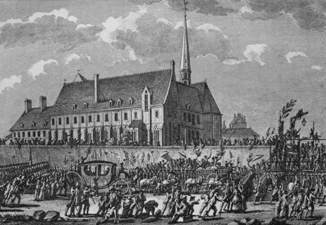The King and Queen led to Paris