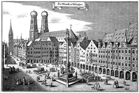 The marketplace in Munich