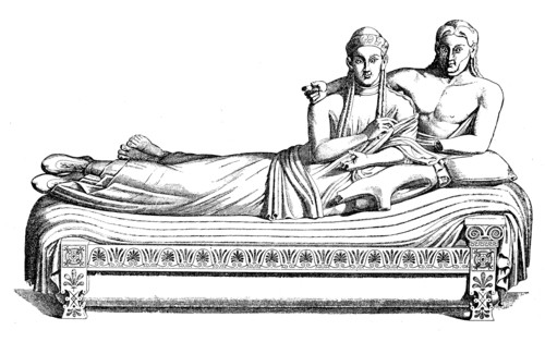 Etruscan clay sarcophagus from Cäre
