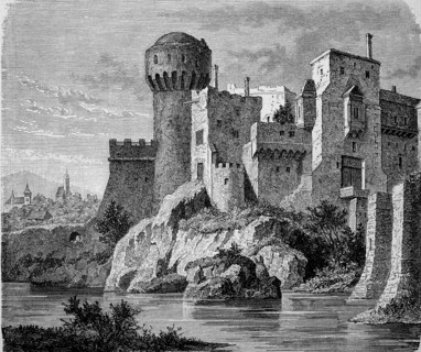 The castle of Johann Hunyadi near Hatszeg in Transylvania