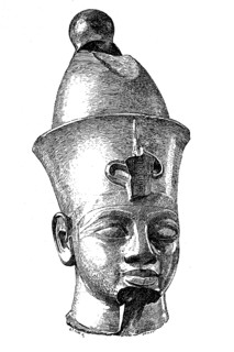 Dhutmes III. head of a colossal statue of the king