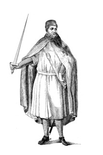 Templar in war clothes
