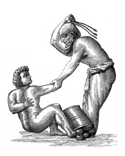 Flagellation of a slave