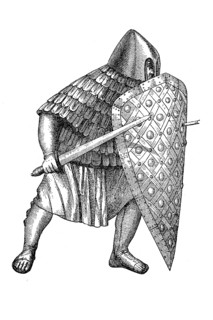 Frankish foot fighter in the Carolingian Empire