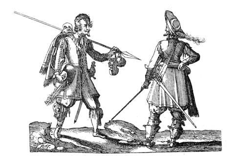Soldiers from the time of 1630 - 1635
