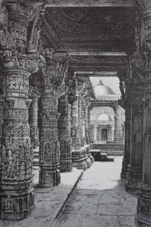 Dilwara temples near Mount Abu in the Indian state of Rajasthan are among the highlights of Jainist art; they are an important pilgrimage site for Jainas from all over India  /  Dilwara-Tempel bei Mou...