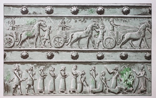Relief on the bronze gate of Balawat