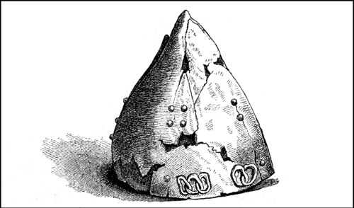 Iron Assyrian helmet from the time of Senacherib