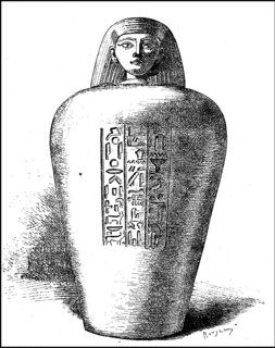 Alabaster cane from ancient Egypt  /  Alabasterkanobe aus dem alten Ägypten