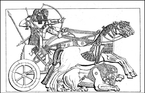 Warriors hunting lions