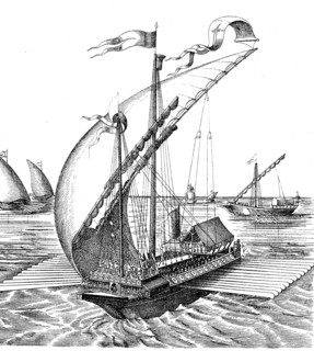 Venetian galley with 26 oars