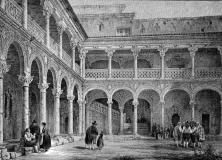 Courtyard in the Archiepiscopal Palace of Alcala de Henares