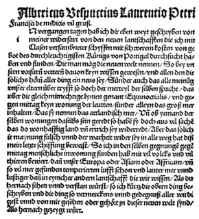 Detail of a letter from Amerigo Vespucci to Lorenzo Pierfrancesco de 'Medici  /  Detail eines Briefes des Amerigo Vespucci an Lorenzo Pierfrancesco de' Medici