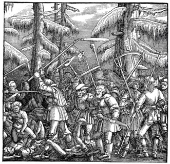 German Peasants' War  /  Kämpfende Bauern im Bauernkrieg