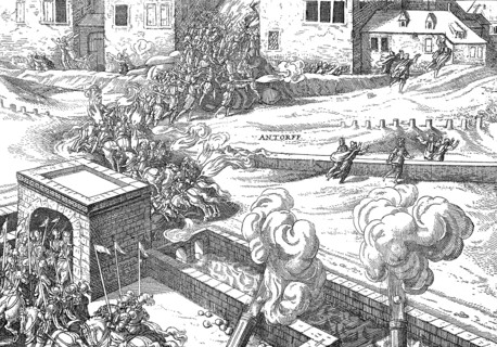 The storming of Antwerp