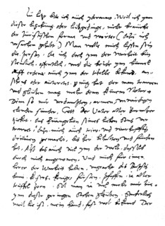 Part of the last will of Martin Luther  /  Teil des Testament von Martin Luther