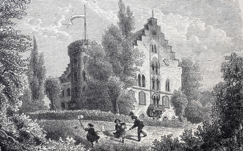 Rosenau Castle is a castle in the middle of a park in Unterwohlsbach