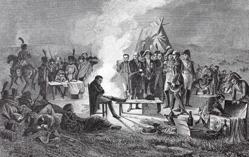 Napoleon's bivouac on the Wagram battlefield on the night of July 5 to 6