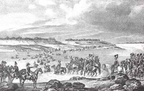 Crossing over the Daugavovichy River on July 24