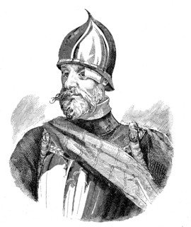 Johann Bizka in his armor  /  Johann Bizka in seiner Rüstung