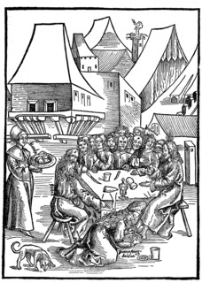 Jesus Christ with his disciples and Lazarus at Simon Guest