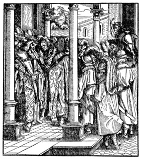 Weißkunig woos the hand of the king of Portugal