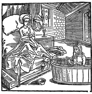 a naked woman mayor sends a love thirsty hermit for cooling in an ice cold bath