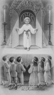 Baby Jesus surrounded by children