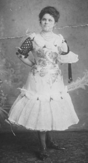 elegant woman in dress