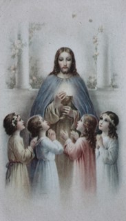Jesus with the cup surrounded by children