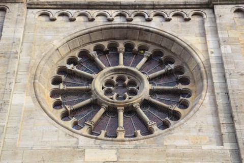 Rosette on the facade