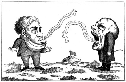 Despair of English at the news of the capture of Malta by the troops of Napoleon