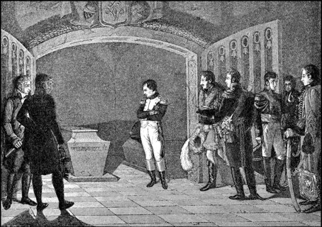 Napoleon at the tomb of Frederick the Great
