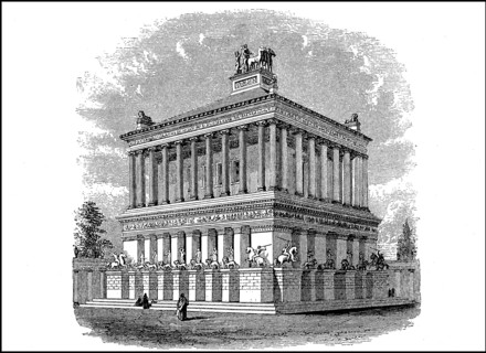 The Mausoleum at Halicarnassus or short Maussolleion was the magnificent tomb of Maussolos