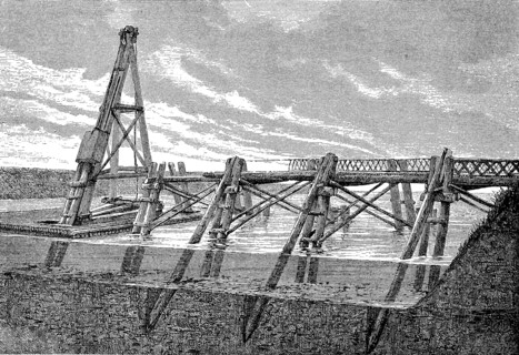 Caesar's Rhine bridge