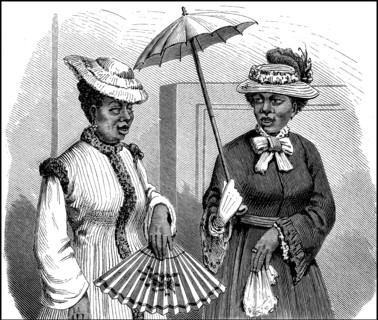 Dark-skinned women in North America