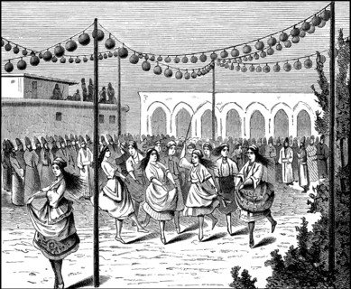 Persian wedding party