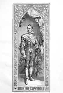 Ferdinand II (* July 9, 1578; † February 15, 1637) was from 1619 until his death Emperor of the Holy Roman Empire  /  Ferdinand II. (* 9. Juli 1578; † 15. Februar 1637) war von 1619 bis zu seinem Tode...